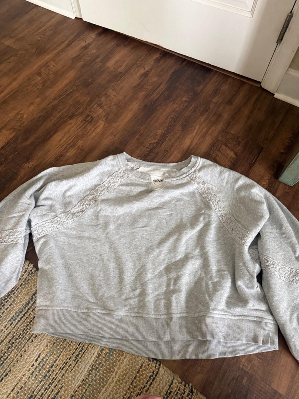 Aerie Hey Crochet Sweatshirt